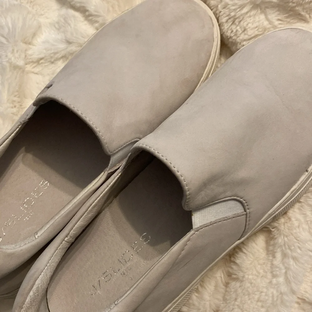 JSlides Aileen ivory leather sneakers 7.5